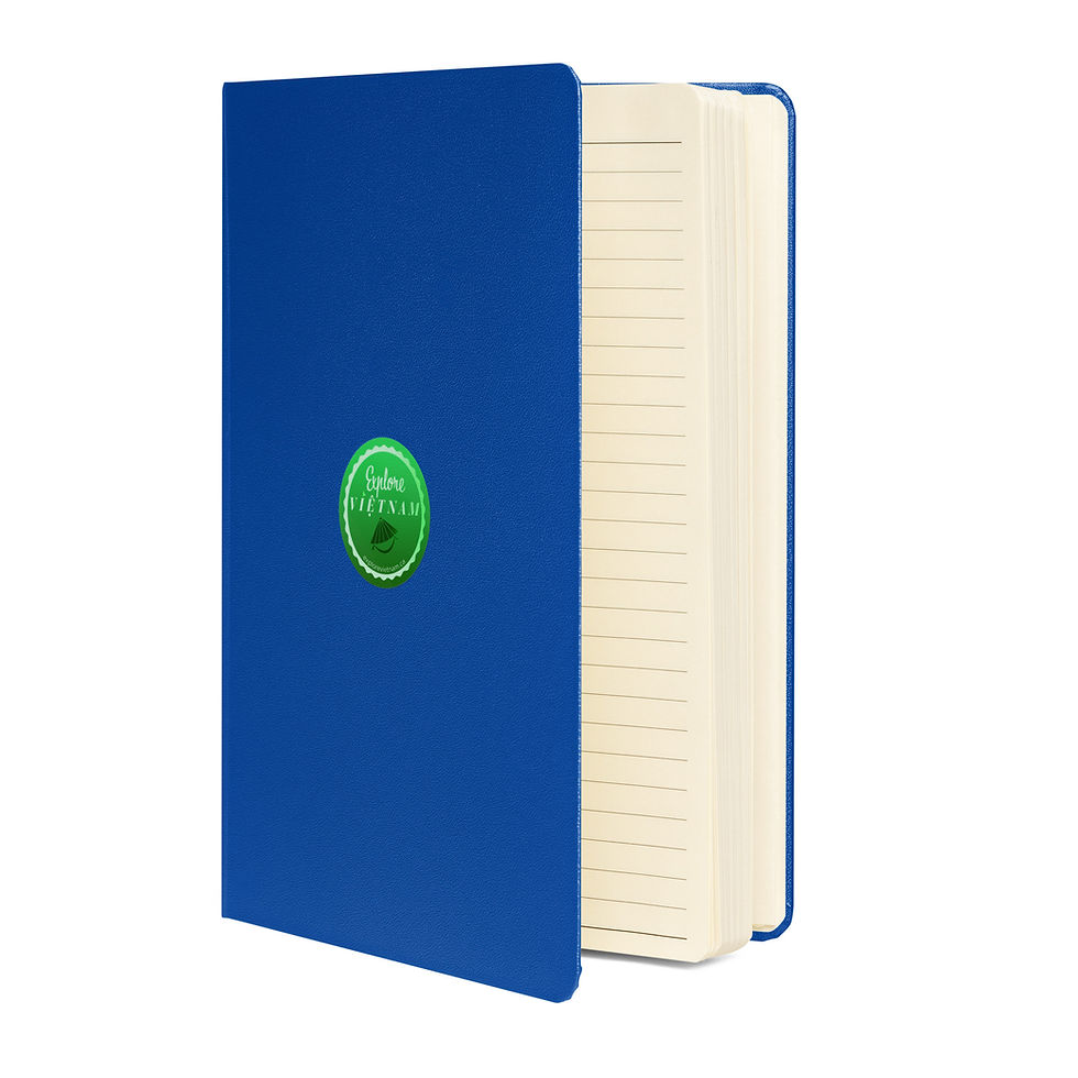 Thumbnail: Hardcover bound notebook EXPLOREVIETNAM logo