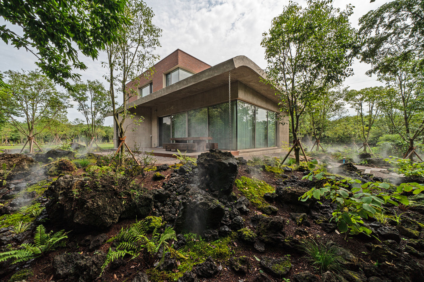 Exterior view of Gotjawal House by Kim-O Architects