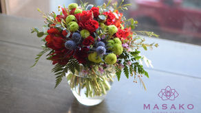 体験レッスン「丸い花束」