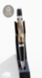 Thumbnail: Handmade Wall Street Chrome Cholla Cactus with Epoxy inlays Black