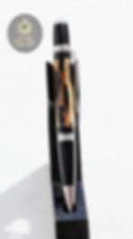 Thumbnail: Handmade Wall Street Chrome Cholla Cactus with Epoxy inlays Black