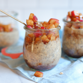 דייסת פאי תפוחים שיבולת שועל בין לילה