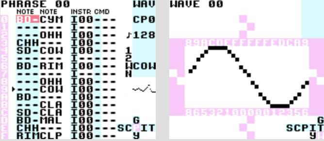 A music tracker is used to program a sound chip such as those found in 80s and 90s game consoles.