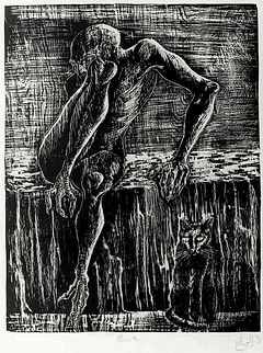 death woodcut eduardo lara artist