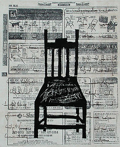 Element of Contemplation I Litography, etching and woodcut 26.5 x 22 cm 2001 eduardo lara artist printmaking