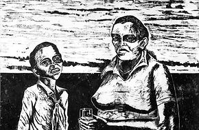 memories of the underdevelopment, woodcut eduardo lara