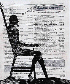 Contemplation X Litography, etching and woodcut 26.5 x 22 cm 2001 eduardo lara artist printmaking