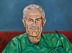 portrait of doctor feliz san juan, oil painting