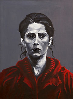 portrait of an unknown woman, oil painting