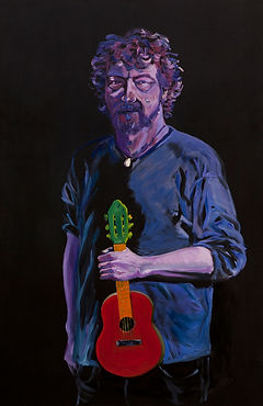 eduardo, lara, painting, musicians, artist, george pacurar, songwriter
