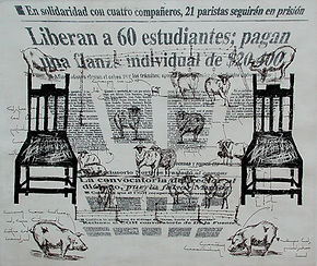 From Contemplation to Indifference, huelga unam, strike unam, lithography, woodcut, etching