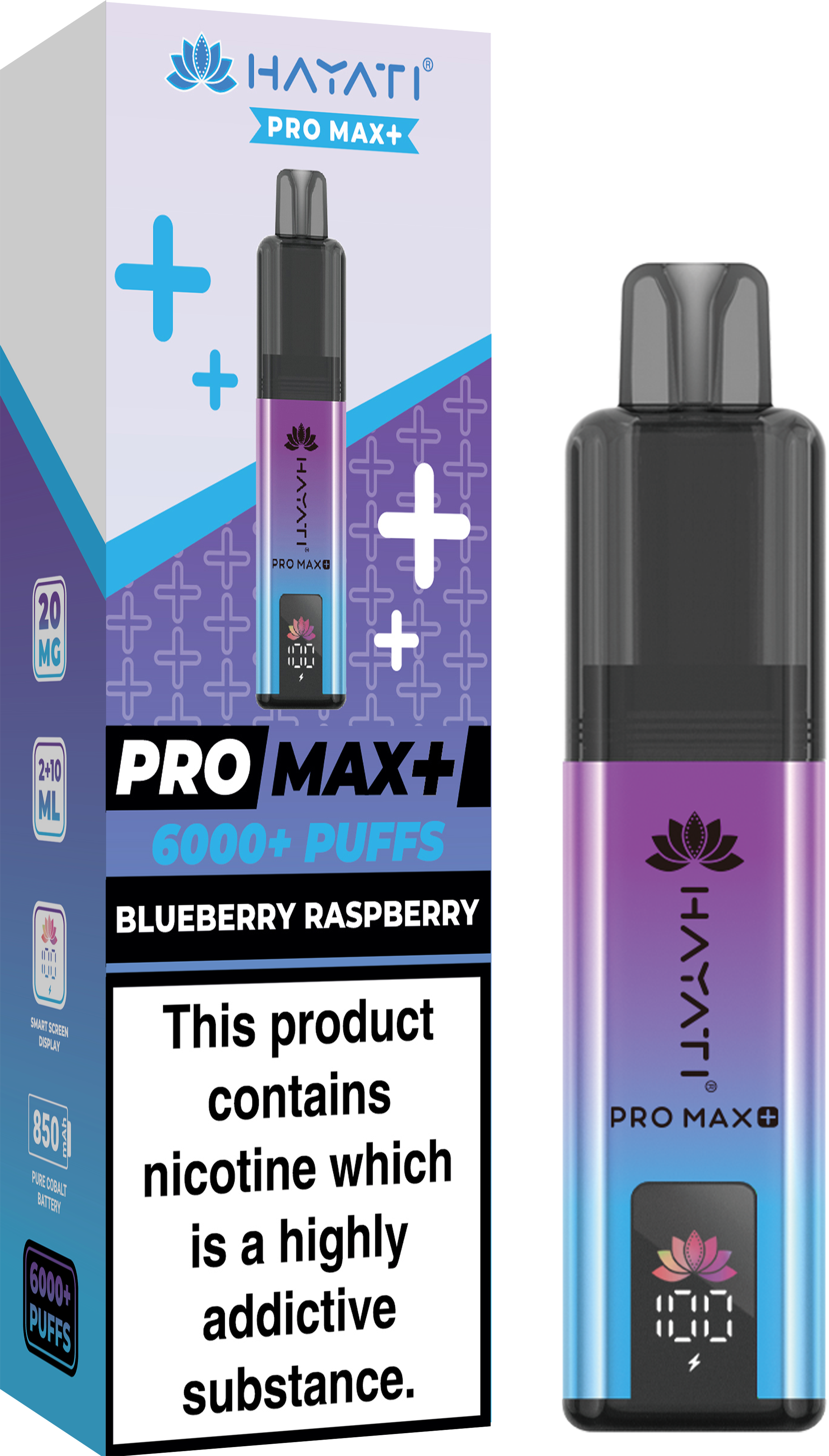 Blueberry Raspberry Hayati Pro Max+ 6000