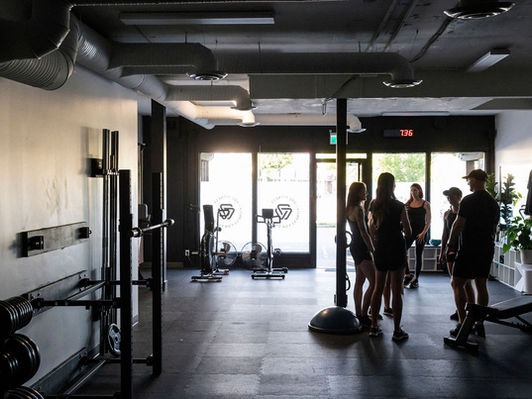 Gym equipment and amenities included in facility rental at VBC Fitness in Victoria BC