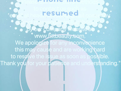 Dear valued customers,
We are pleased to inform you that the recent phone line is resumed!