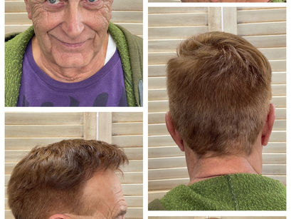 Scissors over comb haircut with medium brown hair color ! #haircut #haircutmen #shorthaircut