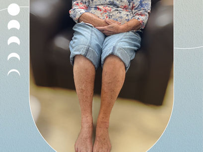 Regular once a month pedicure with toe nails clipped and filed. Call 902-598-6678 for foot care!