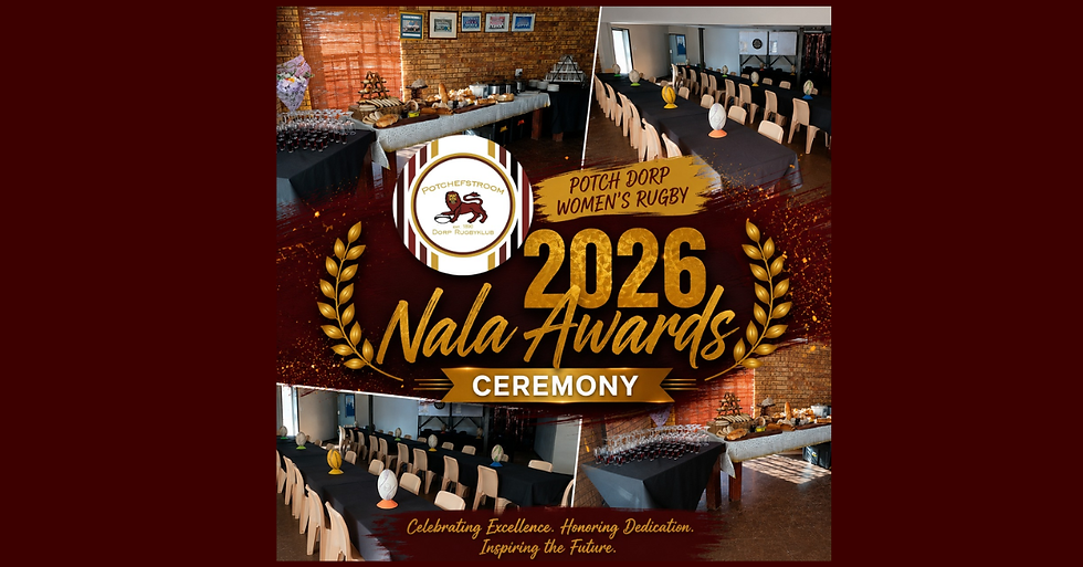 Potch Women Dorp Rugbyklub Celebrates Excellence at the 2026 Nala Awards Ceremony