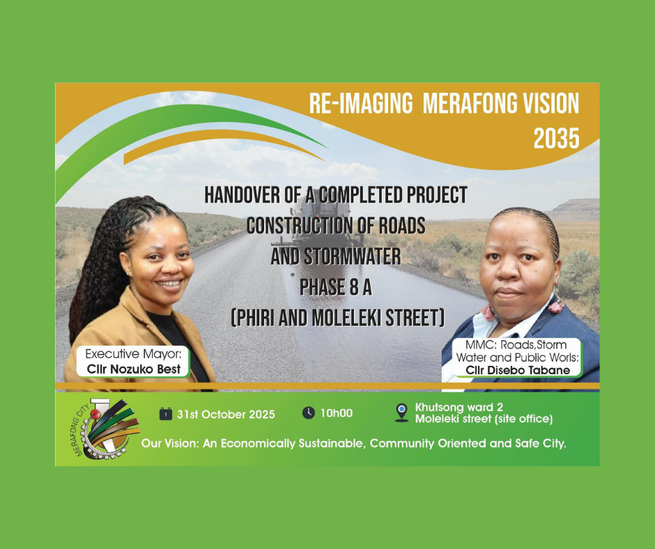 Meraphong Merafong City Marks a Day of Milestones and Awareness: Roads Handover ...
