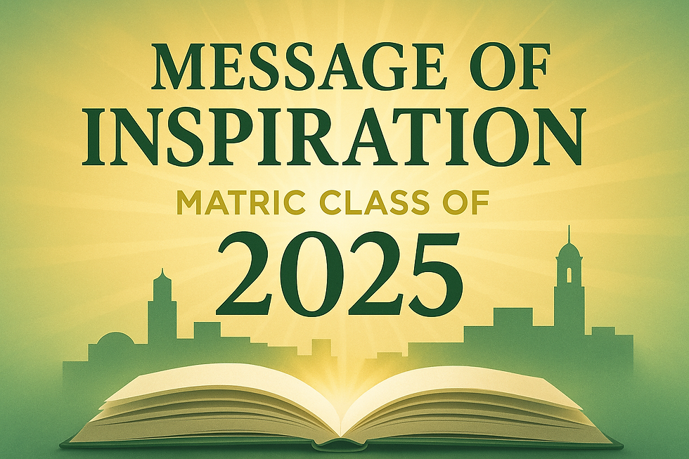 JB Marks Executive Mayor Inspires the Matric Class of 2025 to Lead with Knowledge and Integrity