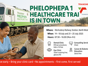 Phelophepha 1 Rolls into Klerksdorp: Two-Week Healthcare Stop Brings Affordable, Walk-in Services to the Community