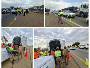 Matlosana Law Enforcement Hosts Roadblock to Promote Safety and Honour Women’s Month