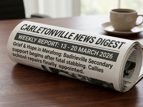 Carletonville Weekly News Digest: 13 – 20 March 2026