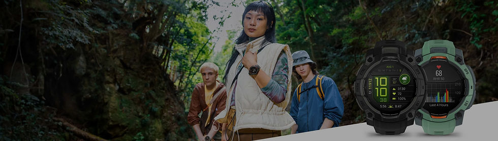 Running with GPS watch