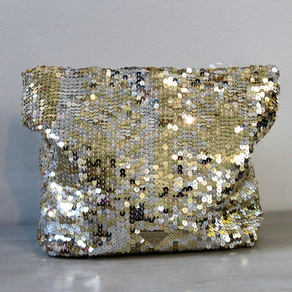 Thumbnail: Early 2000s NWT Prada Sequin Mini Tote