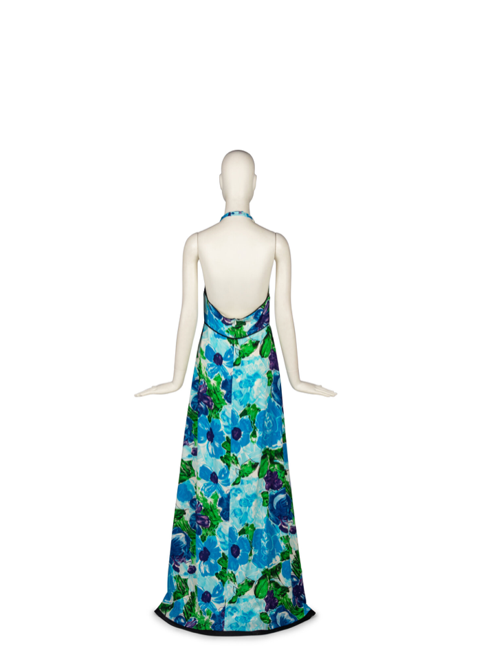 Thumbnail: Spring 2007 Balenciaga Floral Halter Gown