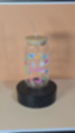 Thumbnail: Glass Mug w/Lid & Straw