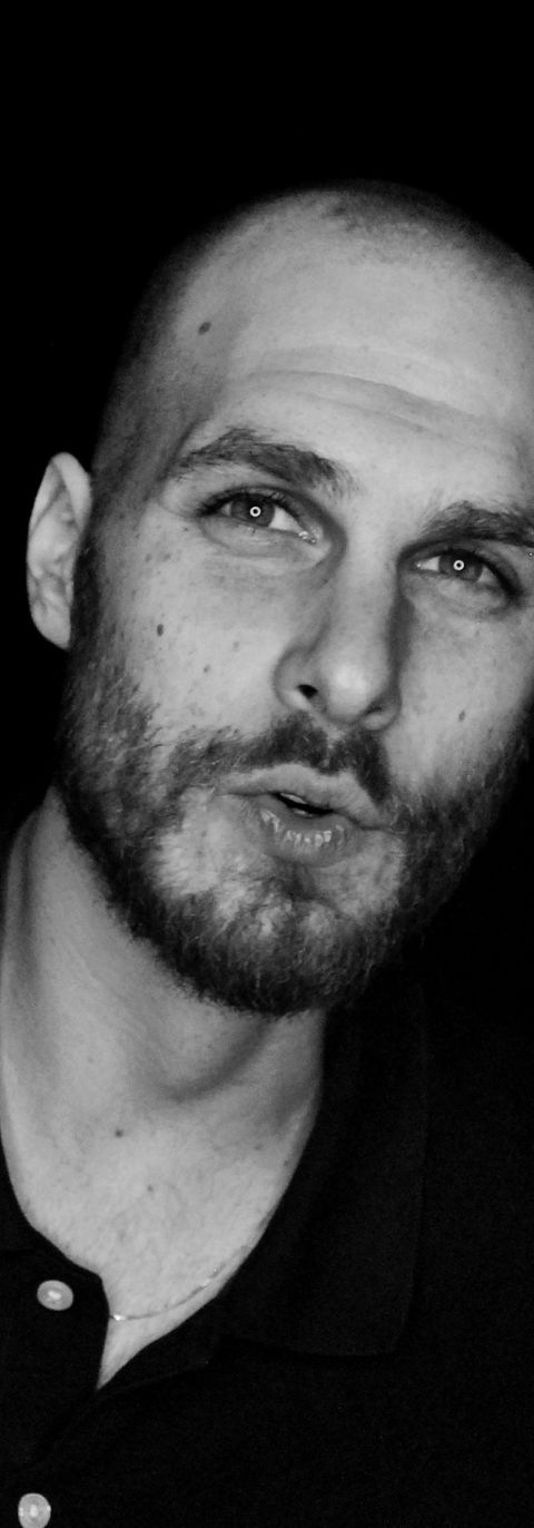 Daniel black and white portrait
