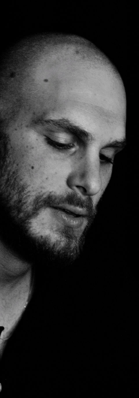 Daniel black and white portrait
