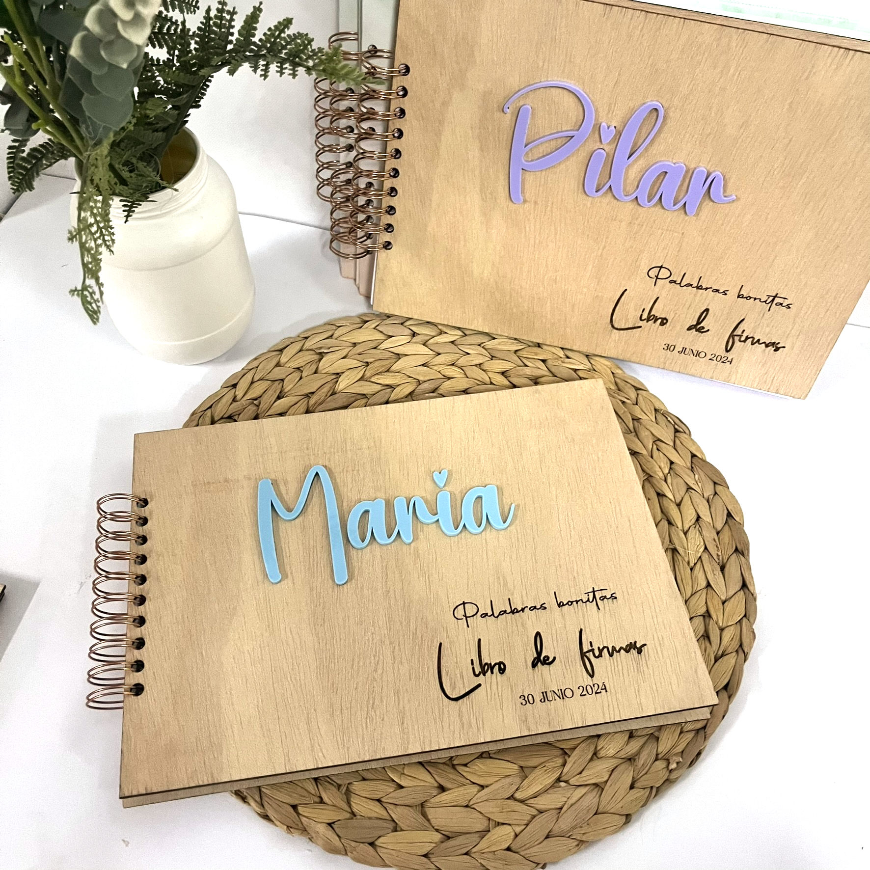 Libro de firmas madera