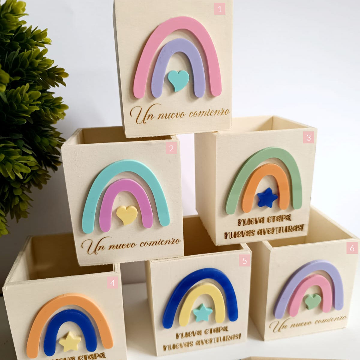 Pack Portalápiz arcoíris