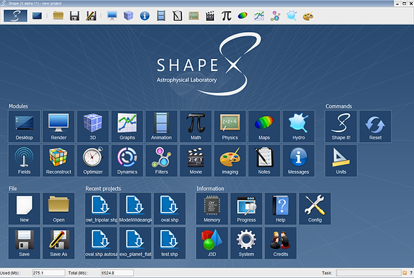 The ShapeX Desktop
