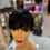 Miniatura: Wig peruca humana natural pixie curtinha lisa uso diário