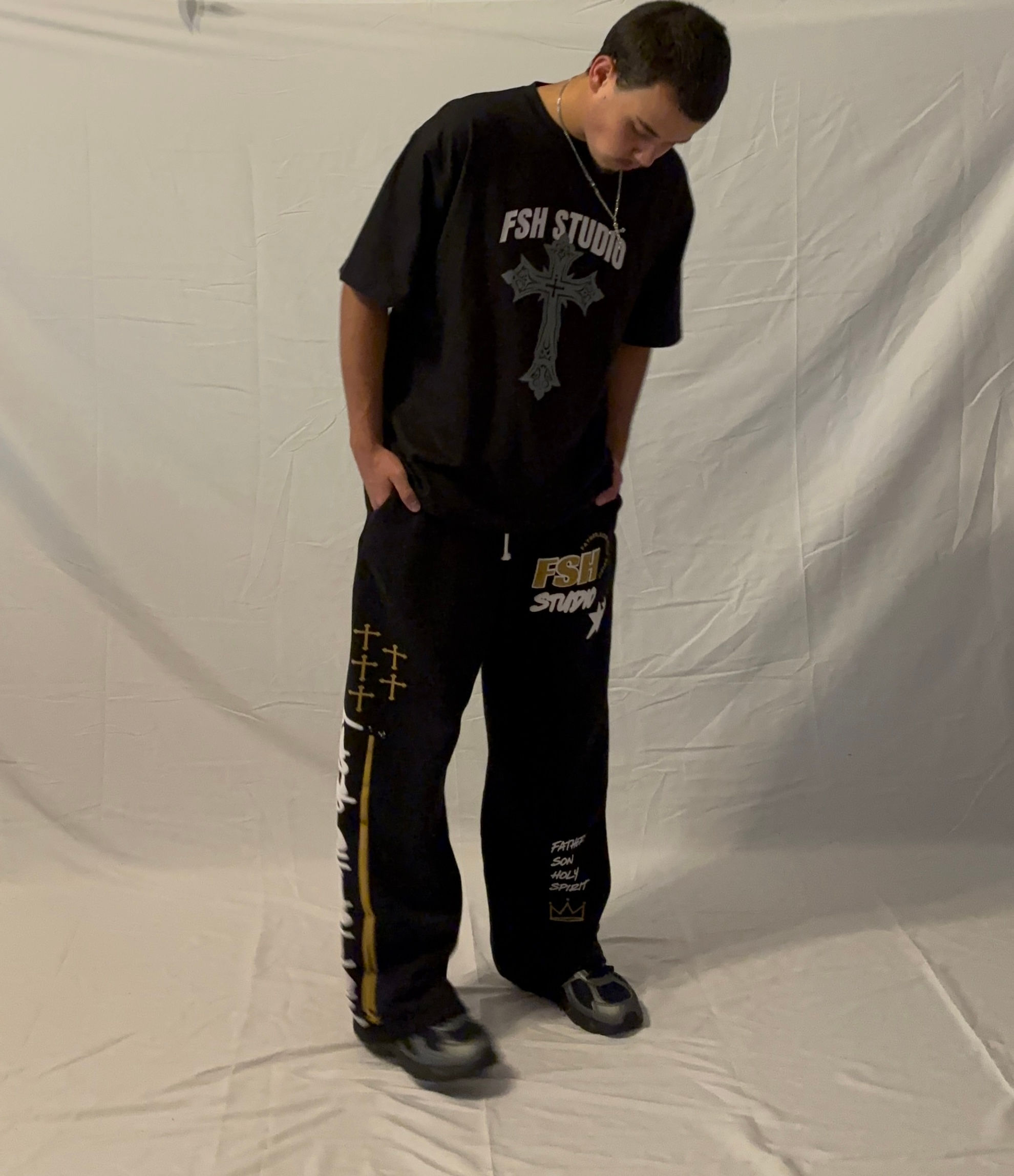 FSH STUDIO Built For His Glory Black T Shirt