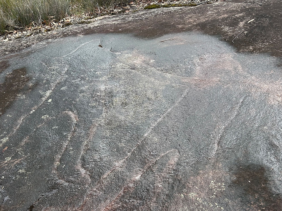 large rock carving