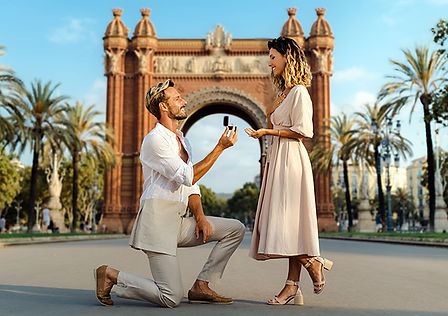 Surprise proposal photographer Barcelona