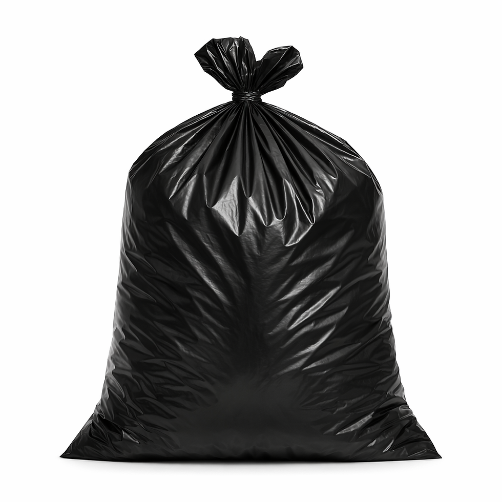Thumbnail: X-Strong Industrial Garbage Bags, 35" W x 50" L, 1.2 mils, Black, Box of 100