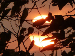 Puesta de Sol desde la montaña