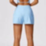Thumbnail: NEW Ribbed Shorts Soft Blue