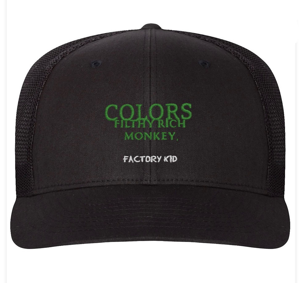 Thumbnail: New Filthy Rich Monkey add on Filthy Rich Monkey x COLORS hats