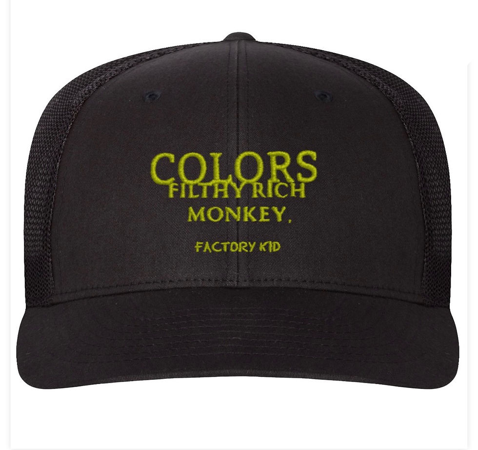 Thumbnail: New Filthy Rich Monkey add on Filthy Rich Monkey x COLORS hats