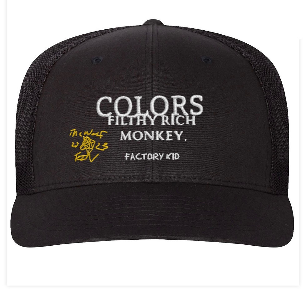 Thumbnail: New Filthy Rich Monkey add on Filthy Rich Monkey x COLORS hats