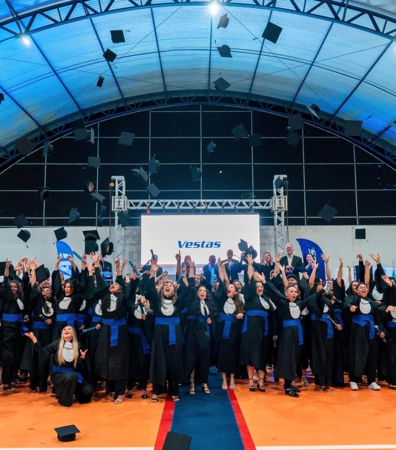 SENAI-RN E VESTAS FORMAM 70 JOVENS NO CURSO TÉCNICO EM ELETROMECÂNICA NO MUNICÍPIO DE LAGOA NOVA