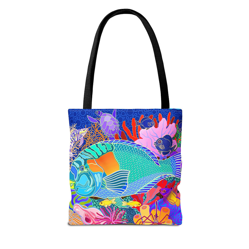 Thumbnail: Coral Calm Tote Bag 