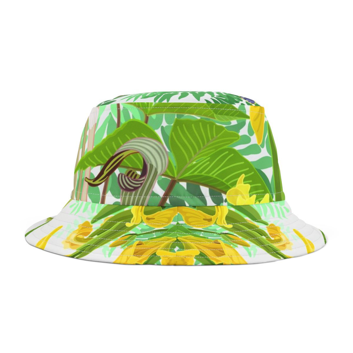 Water's Edge on White Bucket Hat 
