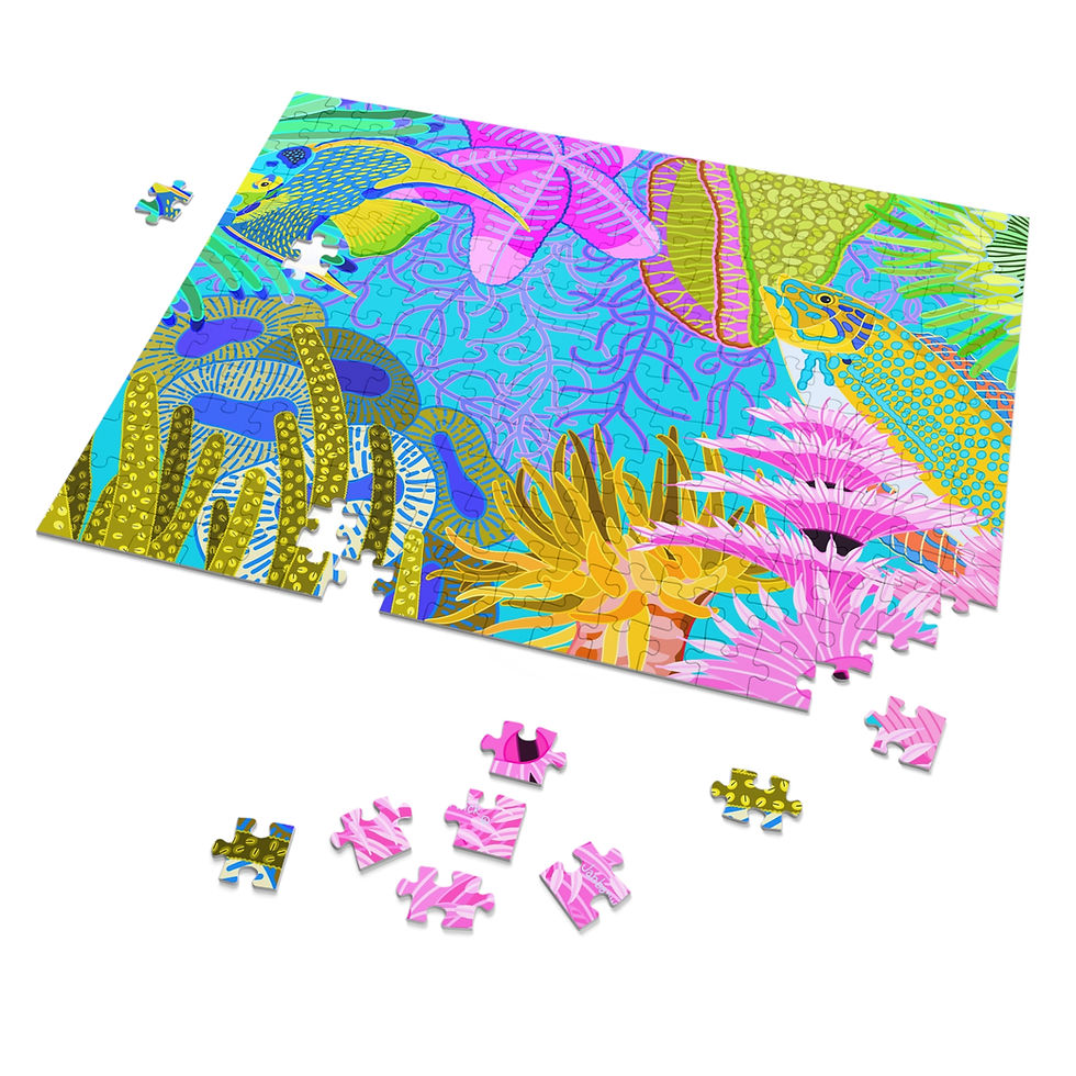 Thumbnail: Beachlife Abstract on Sky Jigsaw Puzzle