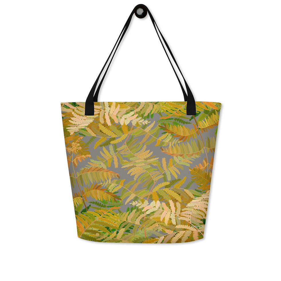 Thumbnail: Ferns on Gray Sky Tote Bag
